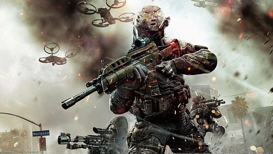 Call of Duty: игра Black Ops 2 для ПК, игра ореол, наложенный платеж, Black, Ops, ПК, игра, HD обои HD wallpaper