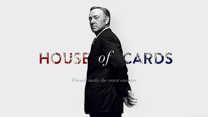 House of Cards, Frank Underwood, Kevin Spacey, quote, simple background, men, politics, TV, typography, looking at viewer, HD wallpaper
