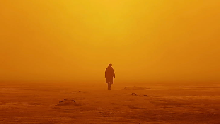 Blade Runner, Blade Runner 2049, Ryan Gosling, Orange, Science-Fiction, Retro-Science-Fiction, Cyberpunk, HD-Hintergrundbild