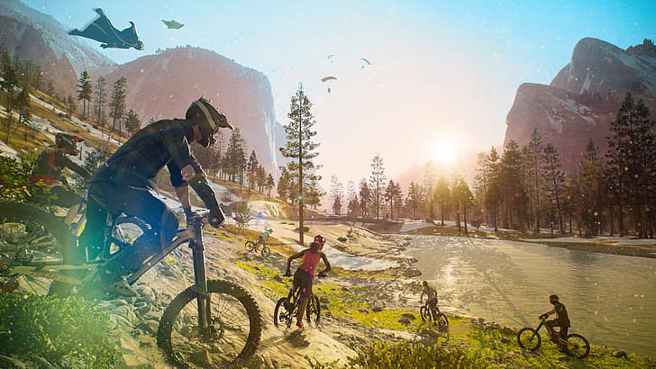 Riders Republic, videojuegos, deportes, bicicleta, Fondo de pantalla HD