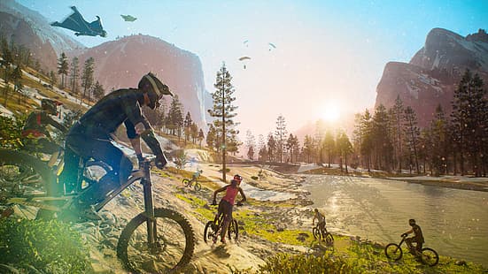 Riders Republic, видео игри, спорт, велосипед, HD тапет HD wallpaper