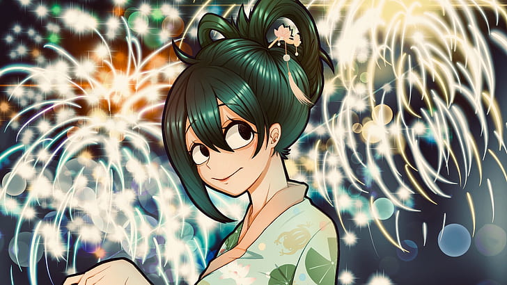 Anime, Boku kein Held, Boku kein Held Academia, Anime Mädchen, Tsuyu Asui, HD-Hintergrundbild