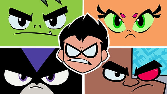 Teen Titans, Teen Titans Go !, Beast Boy, Cyborg (DC Comics), Raven (DC Comics), Robin (DC Comics), Starfire (DC Comics), Teen Titans go, Tim Drake, Sfondo HD HD wallpaper