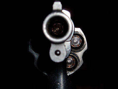 pistola revolver nera, Armi, Revolver, Arma da fuoco, Pistola, Sfondo HD HD wallpaper