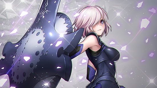 ilustração de personagem de anime feminino, arte de fantasia, Shielder (Fate / Grand Order), Fate Series, Fate / Grand Order, HD papel de parede HD wallpaper