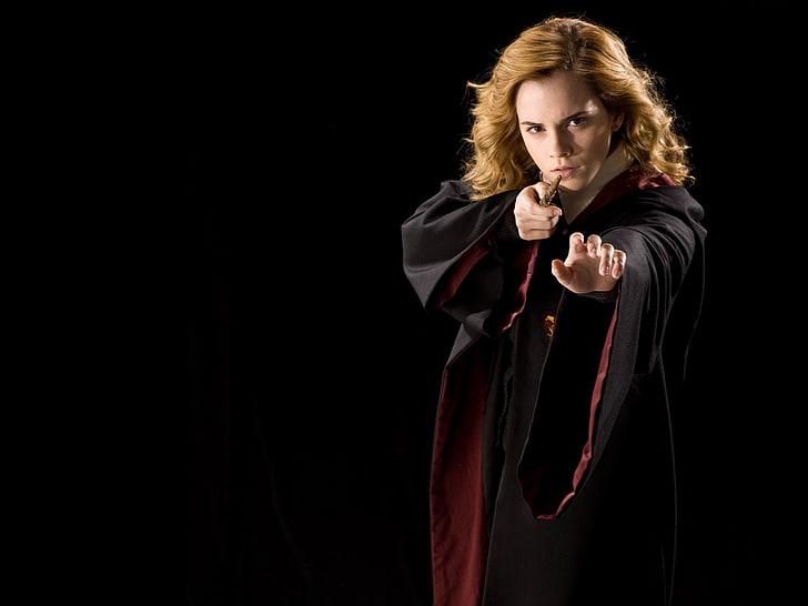 wanita, Emma Watson, Hermione Granger, aktris, Harry Potter, film, penyihir, Wallpaper HD