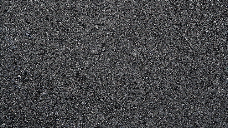 черна земя, асфалт, тапет, текстура, черен фон, HD тапет