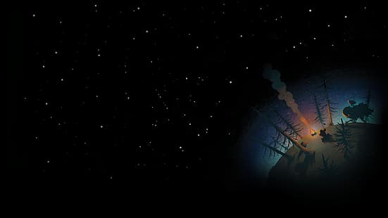 Outer Wilds, อวกาศ, ดวงดาว, วอลล์เปเปอร์ HD HD wallpaper