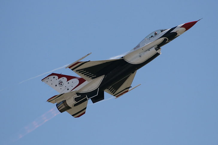 acrobatic, aircrafts, army, f 16, falcon, fighter, fighting, jet, thunderbirds, HD wallpaper