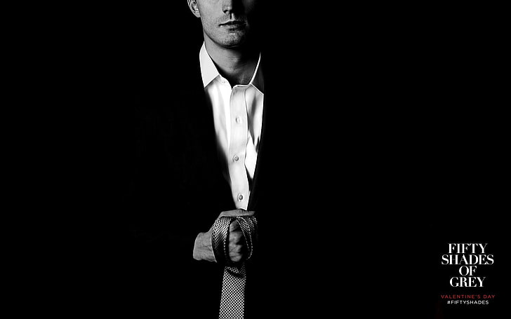 Кристиан Грей, вратовръзка, мъжки, романтика, драма, 2015 г., Петдесет нюанса сиво, HD тапет