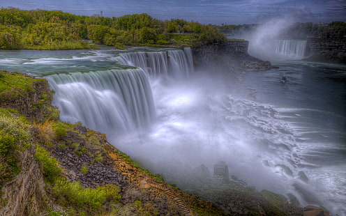Ниагарския водопад Hdr широки тапети 582050, HD тапет HD wallpaper