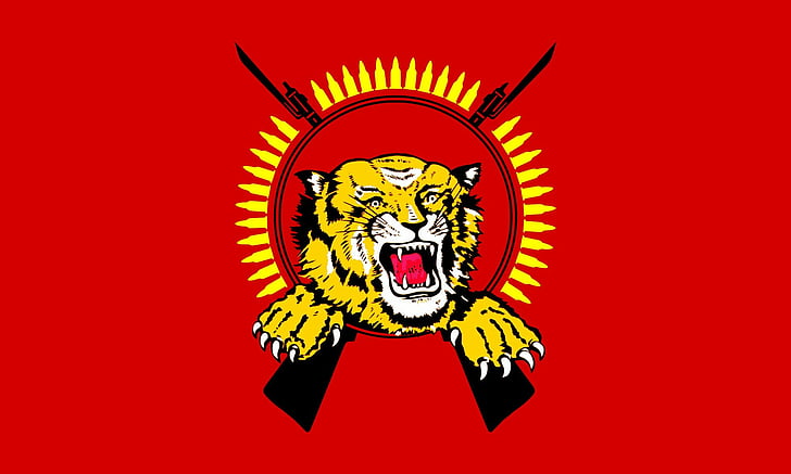 2000px Tamil Tiger Flagge Svg, HD-Hintergrundbild