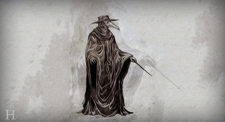 Assassin's creed doctor illustration, plague doctors, Plague, doctors, The Doctor, Doctor Doom, the Darkness, HD wallpaper