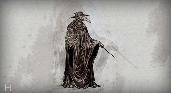 Assassin's creed doctor illustration, peste dottori, peste, dottori, il dottore, dottor Destino, l'oscurità, Sfondo HD HD wallpaper
