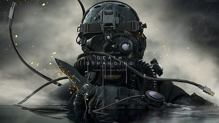 Death Stranding, video games, soldier, weapon, rifles, red eyes, dark, HD  wallpaper | Wallpaperbetter