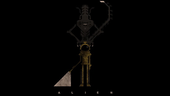 illustration extraterrestre, Alien (film), Xenomorph, films, fond simple, Fond d'écran HD HD wallpaper