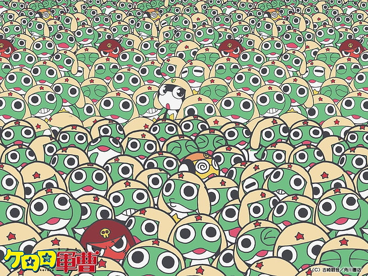frogs keroro gunso aliens geroro keroro kululu 1024x768  Animals Frogs HD Art , frogs, Keroro Gunso, HD wallpaper