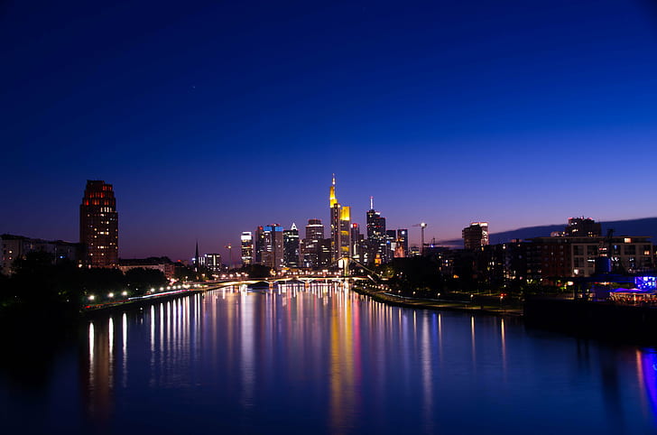 มุมมองทางอากาศของอาคารในเวลากลางคืน, แฟรงค์เฟิร์ต, frankfurt, Frankfurt am Main, มุมมองทางอากาศ, อาคาร, เวลากลางคืน, เมือง, Deutschland, พระอาทิตย์ตก, สีม่วง, เยอรมนี, นักท่องเที่ยว, mainhattan, ตึกระฟ้า, ไรน์, สถาปัตยกรรม, ม่วง, น้ำตา, การมองเห็น , สถานที่สำคัญ, อาคาร, แฟรงค์เฟิร์ต, ยุโรป, เส้นขอบฟ้า, สถานที่ท่องเที่ยว, แสงไฟของเมือง, Stadt, มหาวิหารแฟรงค์เฟิร์ต, การท่องเที่ยว, แหล่งดึงดูดนักท่องเที่ยว, สถาปัตยกรรมโกธิค, เส้นขอบฟ้าในเมือง, cityscape, กลางคืน, ฉากในเมือง, แม่น้ำ, ย่านใจกลางเมือง, สถานที่ที่มีชื่อเสียง, uSA, การสะท้อนอาคารสำนักงานพลบค่ำอาคารภายนอก, วอลล์เปเปอร์ HD
