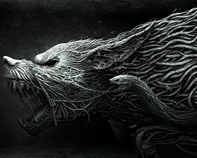 Werewolf 3D، بالذئب، 3D، سطح المكتب، HD، خلفية HD HD wallpaper