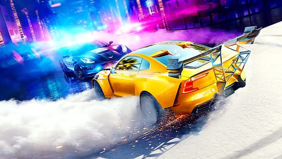 Need for Speed, Need for Speed: Heat, car, 4K, neon, NFS Heat, HD тапет HD wallpaper