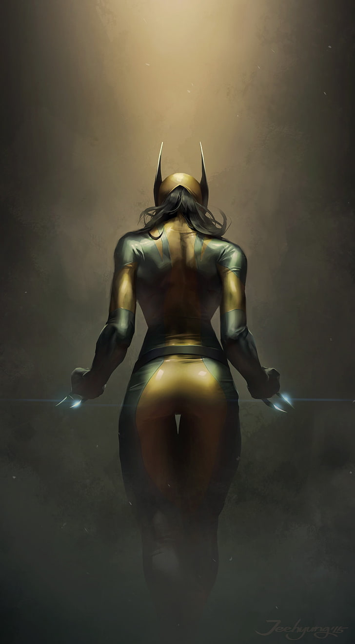 weibliche Vielfrassillustration, X-23, Marvel-Comics, Frauen, X-Men, HD-Hintergrundbild, Handy-Hintergrundbild