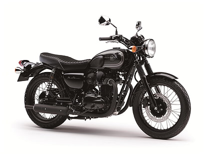 2016, black, edition, kawasaki, motorcycles, w800, HD wallpaper HD wallpaper
