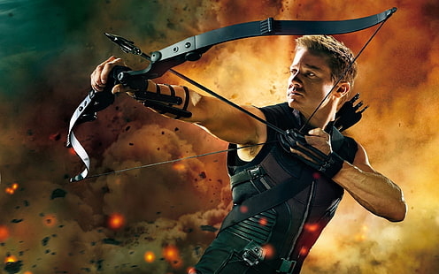 Hawkeye em Os Vingadores, poster do olho de falcão, Hawkeye, Vingadores, HD papel de parede HD wallpaper