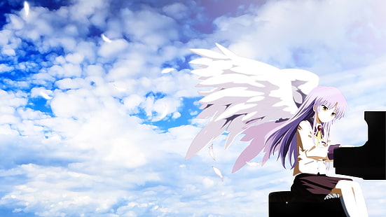 fortepian, Tachibana Kanade, Angel Beats!, Tapety HD HD wallpaper