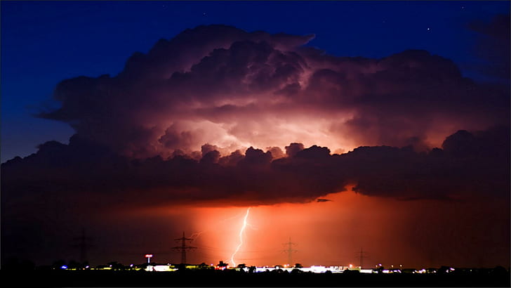 Mostra My Lightning Power, affascinante, edile, 3d e astratto, Sfondo HD