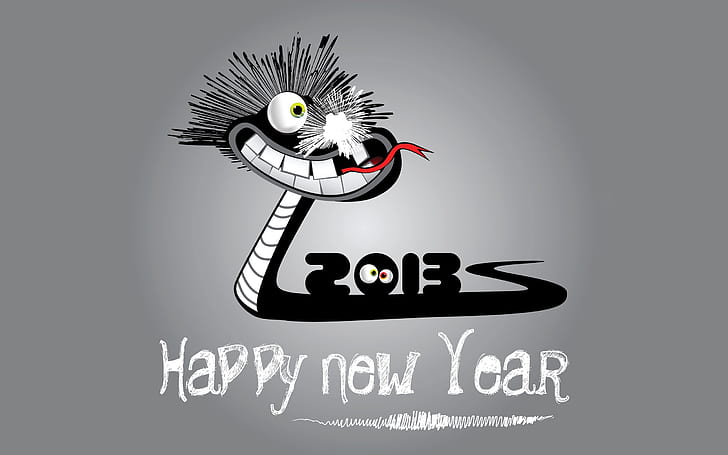 Szczęśliwego Nowego Roku, Roku Węża 2013, Szczęśliwego Nowego Roku, Węża, 2013, Tapety HD