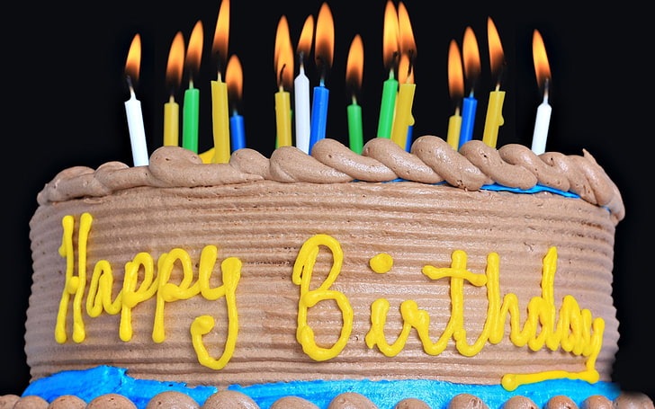 Holiday, Birthday, Cake, Candle, Happy Birthday, HD wallpaper