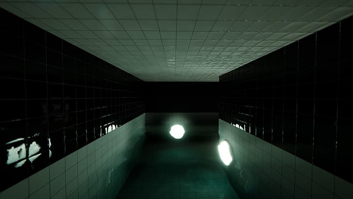 kolam renang, ruang biliar, liminal, Wallpaper HD