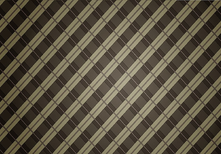 brown plaid wallpaper, lines, stripes, background, grid, HD wallpaper
