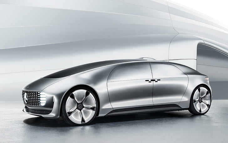 2015 Mercedes Benz F 015 Luxury in Motion, концепция за сив спортен автомобил, mercedes, benz, 2015, движение, лукс, автомобили, mercedes benz, HD тапет