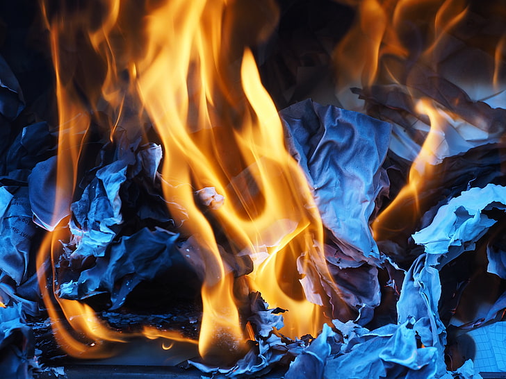 orange Flamme, Feuer, Flammen, Asche, HD-Hintergrundbild