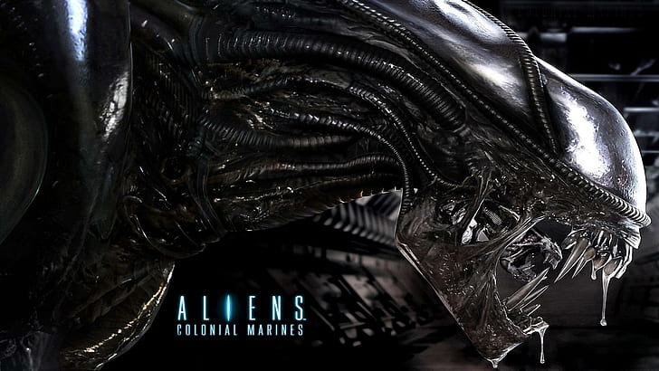 Alien Colonial Marine, инопланетянин, игра, фэнтези, инопланетный колониал, морской, темный, игры, HD обои