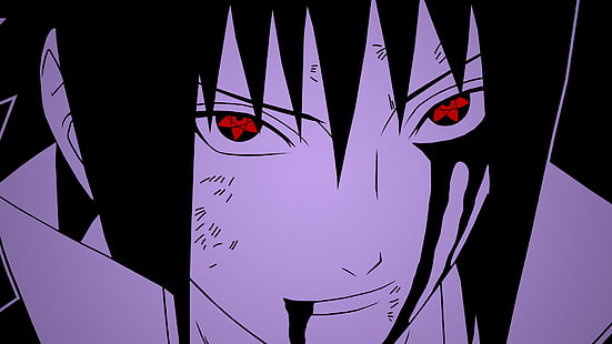 Anime, Naruto, Mangekyō Sharingan, Sasuke Uchiha, Sharingan (Naruto), Uchiha Clan, Sfondo HD HD wallpaper