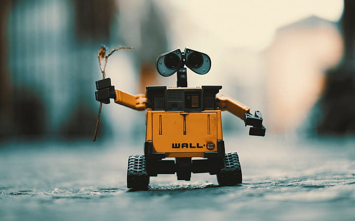 wall-e, latar belakang robot, mainan, Unduh 3840x2400 Wall-e, Wallpaper HD