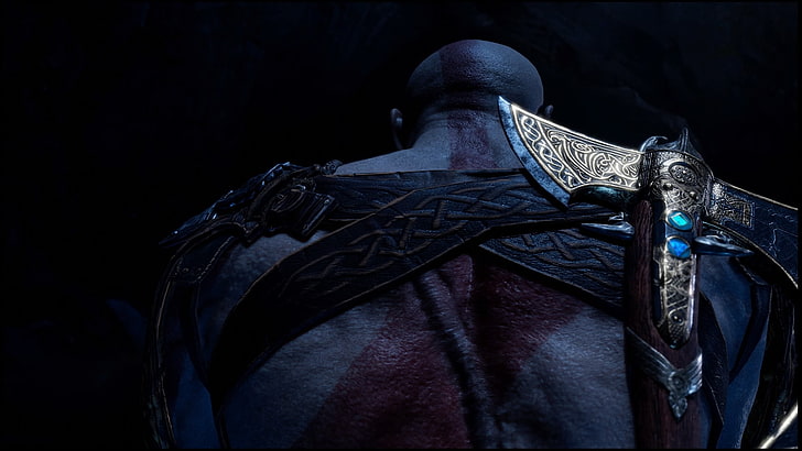 God of War, God of War (2018), Kratos, PlayStation 4, videogame, HD papel de parede
