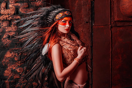 Wanita, Asli Amerika, Model, Wallpaper HD HD wallpaper