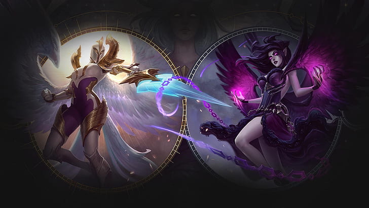 Video Game, League Of Legends, Kayle (League Of Legends), Morgana (League Of Legends), HD wallpaper