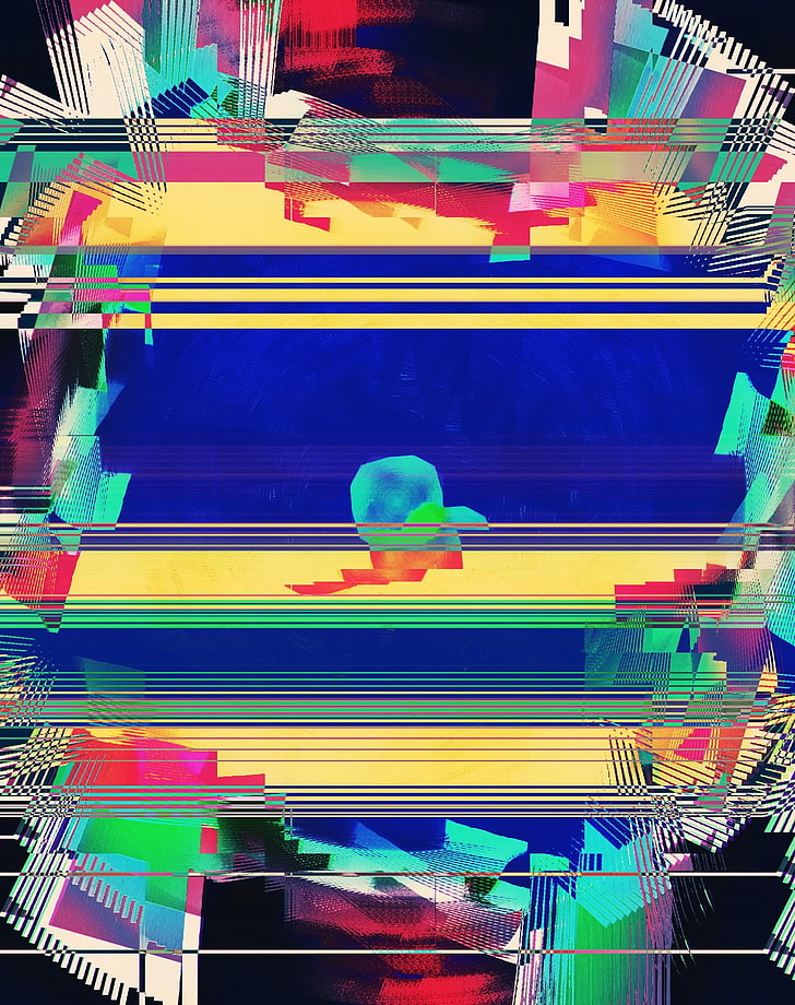 art glitch, LSD, abstrait, Fond d'écran HD, fond d'écran de téléphone