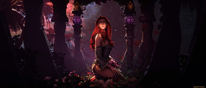 personaggio femminile illustrazione, fantasy art, artwork, elfi, Sfondo HD HD wallpaper