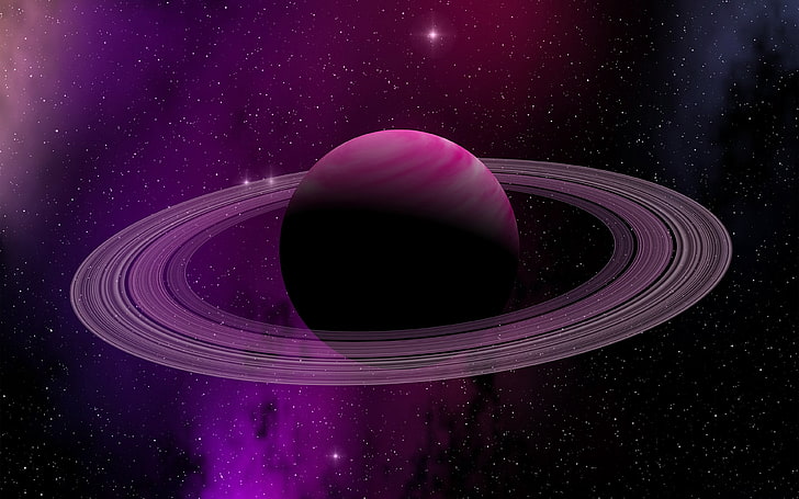 Purple Saturn HD wallpapers free download | Wallpaperbetter