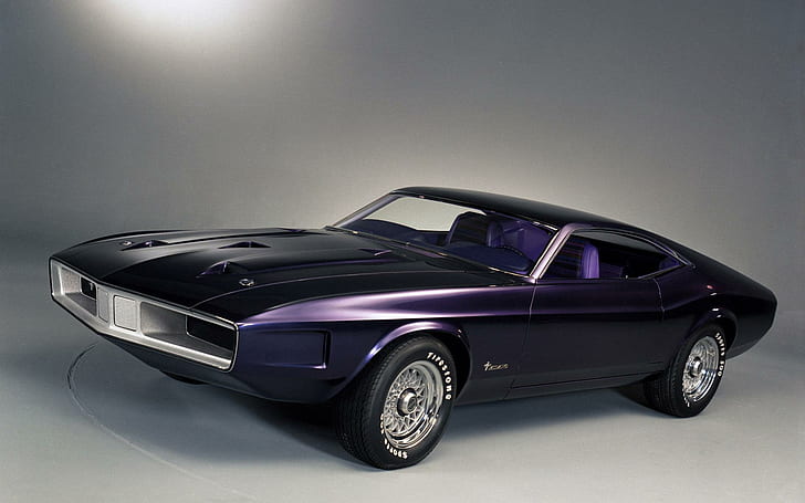1970 Ford Mustang Milano concept, purple muscle car, cars, 1920x1200, ford, ford mustang, HD wallpaper