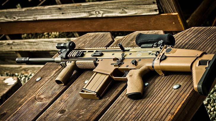 Оружие, FN SCAR, Штурмовая винтовка, HD обои