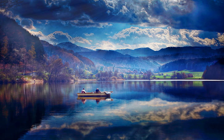 Fishers In The Boat Wallpaper 2560×1600, HD wallpaper