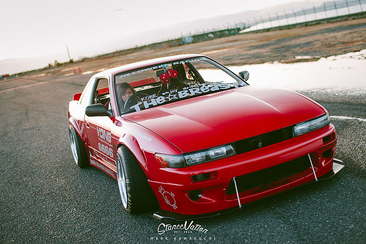 cars, coupe, modified, nissan, s13, silvia, HD wallpaper