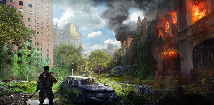 Tom Clancy's The Division 2, video oyunu sanatı, oyun posteri, PC oyunları, HD masaüstü duvar kağıdı