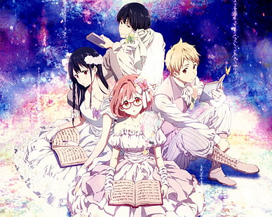 Anime, Au-delà de la frontière, Akihito Kanbara, Hiroomi Nase, Mirai Kuriyama, Mitsuki Nase, Fond d'écran HD HD wallpaper